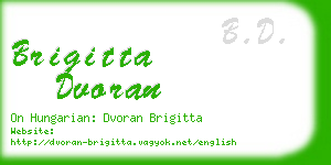 brigitta dvoran business card